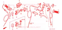 LEVIER DE GUIDON   CABLE   COMMODO pour Honda CR 125 R de 1994