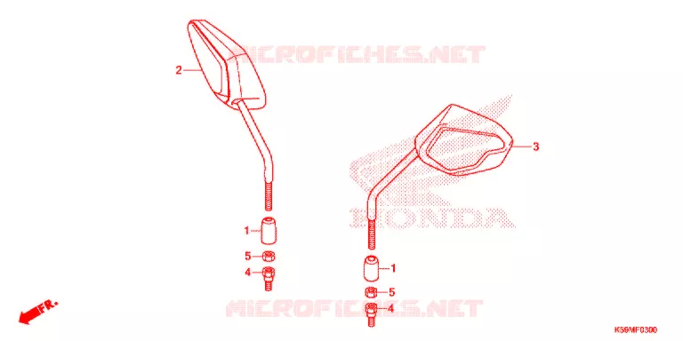 RETROVISEUR Honda SCOOTER 150 VARIO 2021  ACB150CBTM