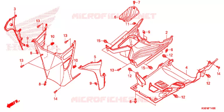 MARCHE PIEDS Honda SCOOTER 150 VARIO 2020  ACB150CBTM