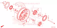 ROUE ARRIERE pour Honda CB 500 F ABS de 2022