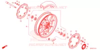 ROUE AVANT pour Honda CB 500 F ABS de 2022