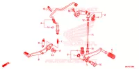 PEDALE pour Honda CB 500 F de 2022