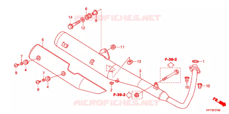 SILENCIEUX D'ECHAPPEMENT Honda MOTO 125 CG 2021  CGX1255SHL