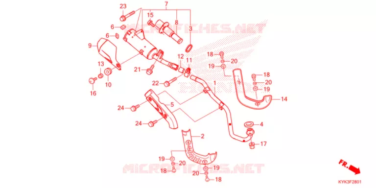 SILENCIEUX D'ECHAPPEMENT Honda MOTO 110 CRF 2022  CRF110FN