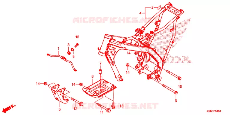 CADRE Honda MOTO 125 CRF 2022  CRF125FN