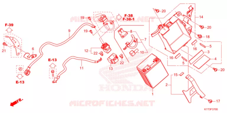 BATTERIE Honda MOTO 250 CRF 2021  CRF250LRM