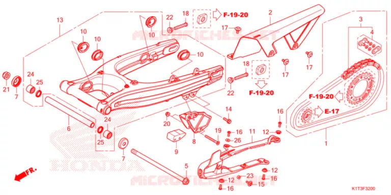 BRAS OSCILLANT Honda MOTO 250 CRF 2021  CRF250LRM