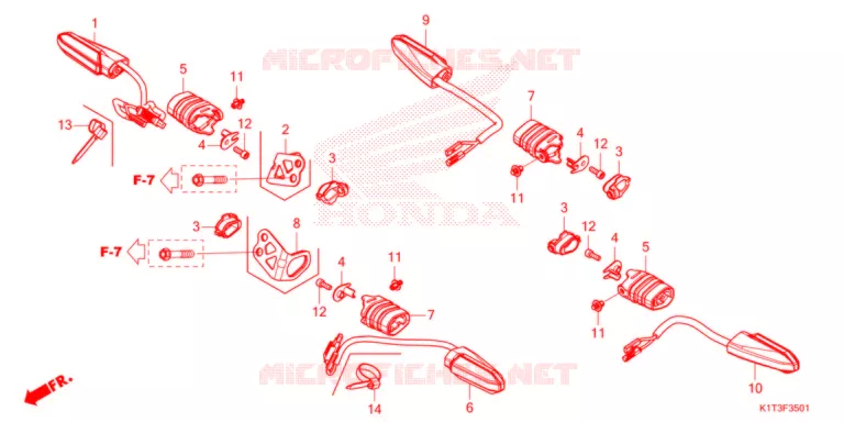CLIGNOTANT Honda MOTO 250 CRF 2021  CRF250LRM