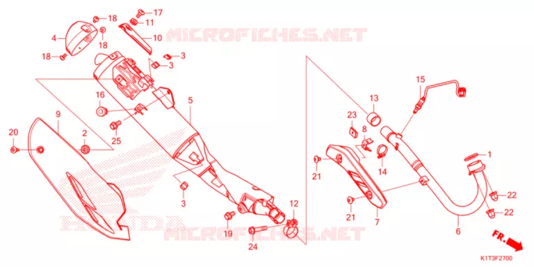 SILENCIEUX D'ECHAPPEMENT Honda MOTO 250 CRF 2021  CRF250LRM