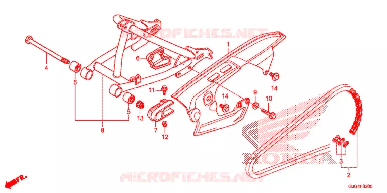 BRAS OSCILLANT Honda MOTO 50 CRF 2023  CRF50FN