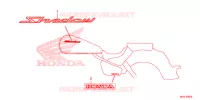 AUTOCOLLANTS pour Honda SHADOW VT 750 AERO de 2022