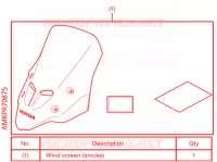 PARE BRISE (FUME) pour Honda CB 500 F ABS de 2022