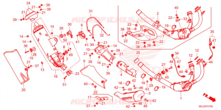 SILENCIEUX D'ECHAPPEMENT Honda MOTO 1100 AFRICA-TWIN 2022  CRF1100AL2N