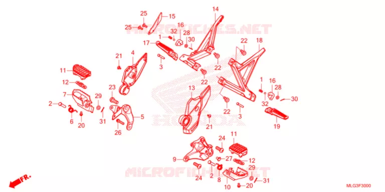 REPOSE PIED Honda MOTO 1100 AFRICA-TWIN 2022  CRF1100D2N