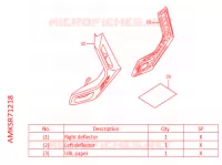 DEFLECTEURS SUPERIEURS pour Honda AFRICA TWIN 1100 DCT ADVENTURE de 2022