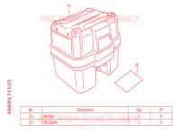 TOP CASE 38L pour Honda AFRICA TWIN 1100 DCT ADVENTURE de 2022