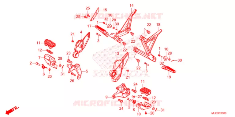 REPOSE PIED Honda MOTO 1100 AFRICA-TWIN 2022  CRF1100D2N