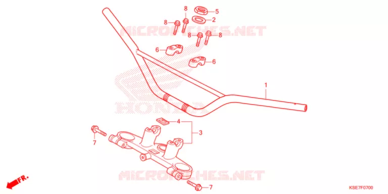 GUIDON - TE DE FOURCHE Honda MOTO 150 CRF 2022  CRF150RBN