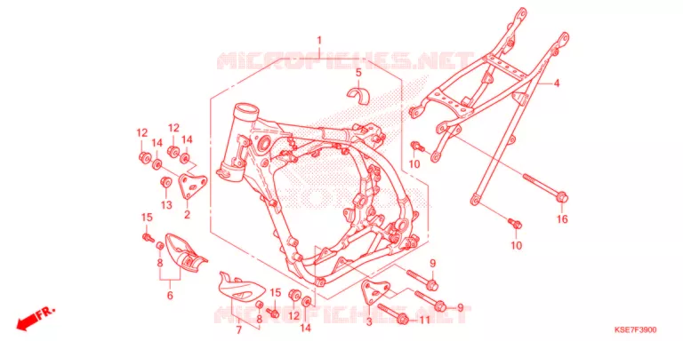 CADRE Honda MOTO 150 CRF 2022  CRF150RBN