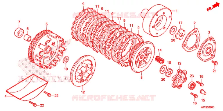 EMBRAYAGE Honda MOTO 125 MONKEY 2021  Z125MAL