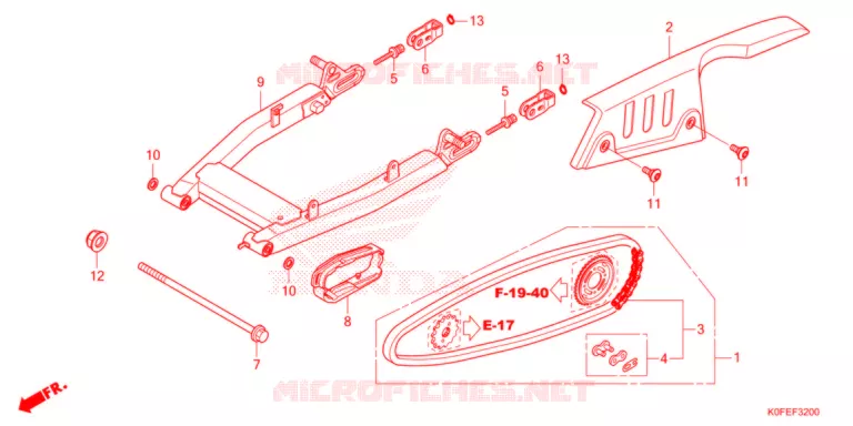 BRAS OSCILLANT Honda MOTO 125 MONKEY 2022  Z125MAN