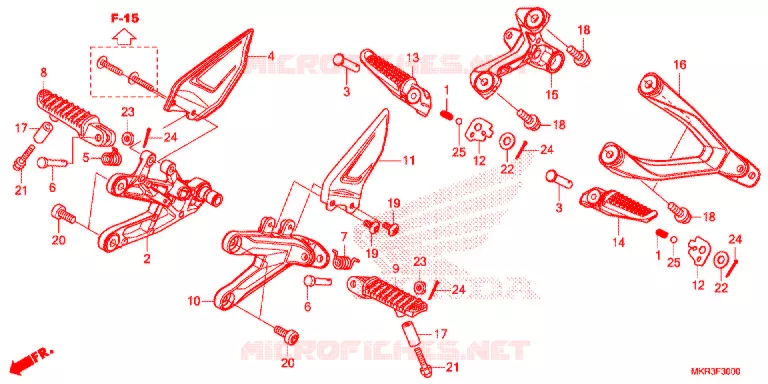 REPOSE PIED Honda MOTO 1000 CBR 2022  CBR1000SPN