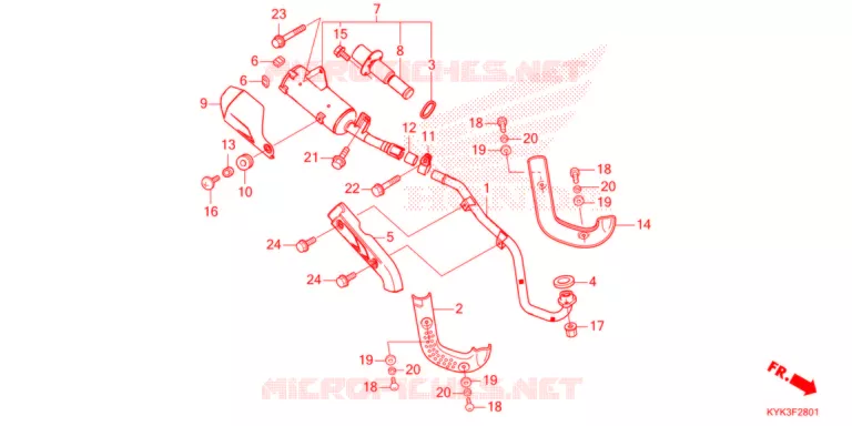 SILENCIEUX D'ECHAPPEMENT Honda MOTO 110 CRF 2021  CRF110FM