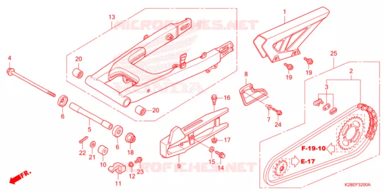 BRAS OSCILLANT Honda MOTO 125 CRF 2021  CRF125FBM
