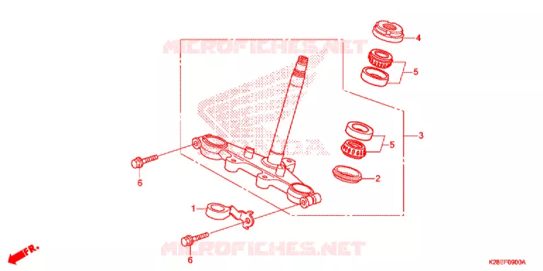 TE DE FOURCHE Honda MOTO 125 CRF 2021  CRF125FM