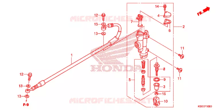 MAITRE CYLINDRE DE FREIN ARRIERE Honda MOTO 150 CRF 2019  CRF150RBK