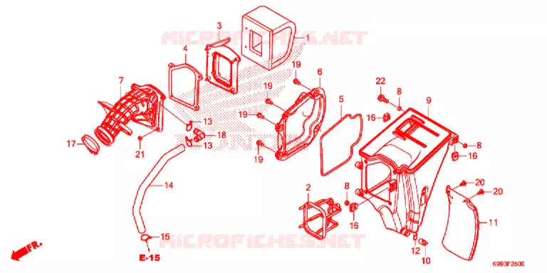 FILTRE A AIR Honda MOTO 250 CRF 2021  CRF250FM