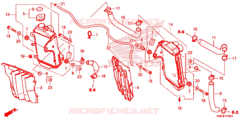 RADIATEUR Honda MOTO 250 CRF 2021  CRF250RM