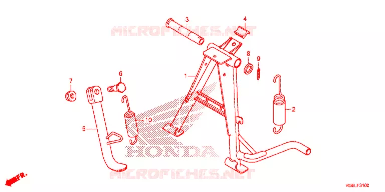BEQUILLE Honda SCOOTER 150 WINNER 2020  FS150FAL_V