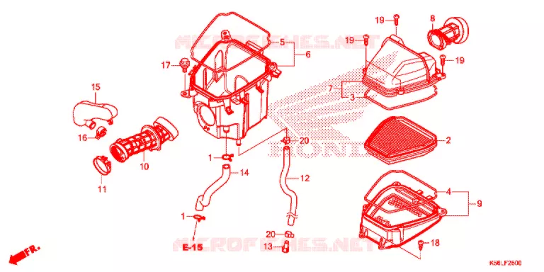 FILTRE A AIR Honda SCOOTER 150 WINNER 2020  FS150FAL_V