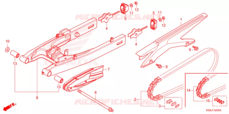 BRAS OSCILLANT Honda SCOOTER 150 WINNER 2021  FS150FAM_V