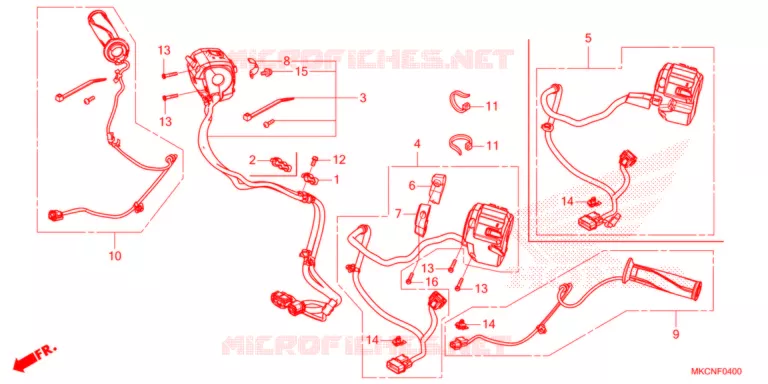 COMMODOS - POIGNEES Honda MOTO 1800 GOLD-WING 2022  GL1800DN
