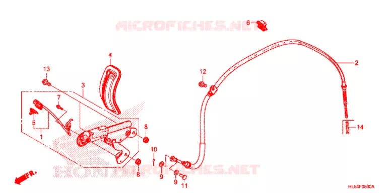 FREIN DE STATIONNEMENT Honda ATV 500 PIONEER 2021  SXS500MM