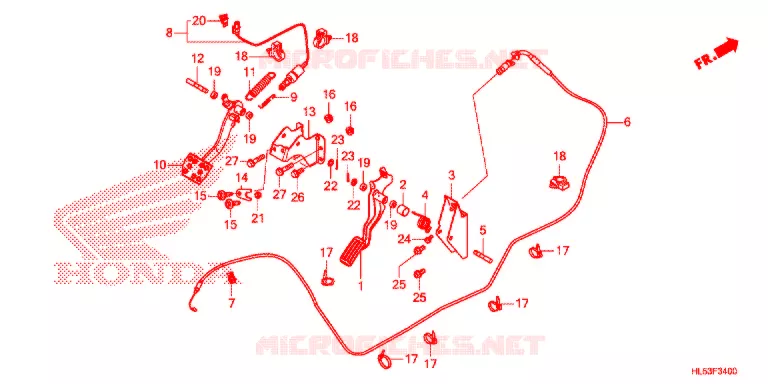 PEDALE Honda ATV 500 PIONEER 2021  SXS500MM