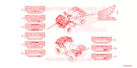 AUTOCOLLANTS pour Honda FOURTRAX 420 RANCHER 4X4 AT DCT EPS de 2022