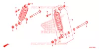 AMORTISSEUR ARRIERE pour Honda FOURTRAX 420 RANCHER 4X4 AT DCT IRS de 2022