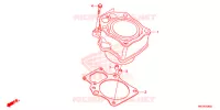 CYLINDRE pour Honda FOURTRAX 420 RANCHER 4X4 AT DCT IRS de 2022