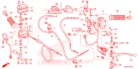 LEVIER DE GUIDON   CABLE   COMMODO pour Honda FOURTRAX 420 RANCHER 4X4 ES de 2022