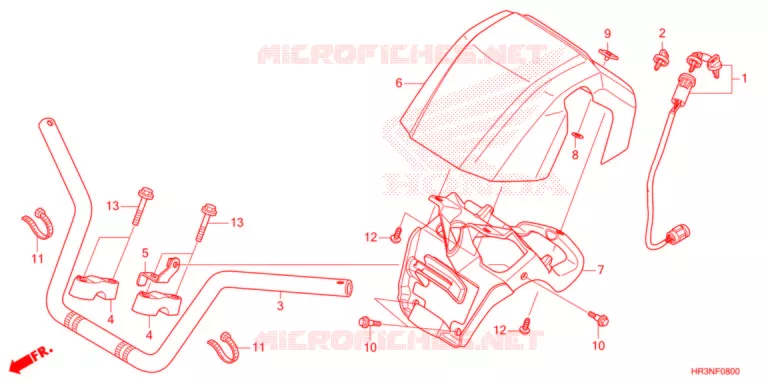 GUIDON Honda ATV 420 FOURTRAX 2022  TRX420FE1N
