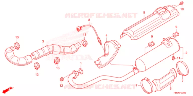SILENCIEUX D'ECHAPPEMENT Honda ATV 420 FOURTRAX 2022  TRX420FM2N