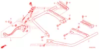 PEDALE   REPOSE PIED pour Honda FOURTRAX 520 RUBICON 4X4 AT DCT de 2022