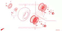 ROUE AVANT pour Honda FOURTRAX 520 RUBICON 4X4 AT DCT de 2022