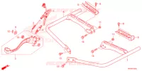 PEDALE   REPOSE PIED pour Honda FOURTRAX 520 FOREMAN RUBICON 4X4 AT DCT EPS DELUXE de 2022