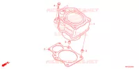 CYLINDRE pour Honda FOURTRAX 520 FOREMAN 4X4 BASE de 2022