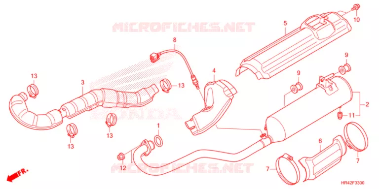 SILENCIEUX D'ECHAPPEMENT Honda ATV 520 FOURTRAX 2022  TRX520FM1N