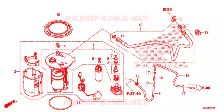 POMPE A ESSENCE Honda ATV 520 FOURTRAX 2021  TRX520FM2M